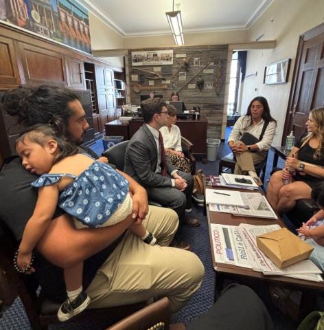 Meeting at a family home.